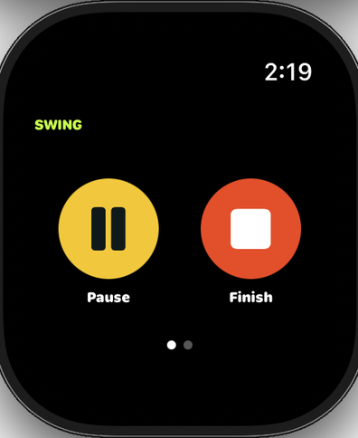 Apple Watch workout controls